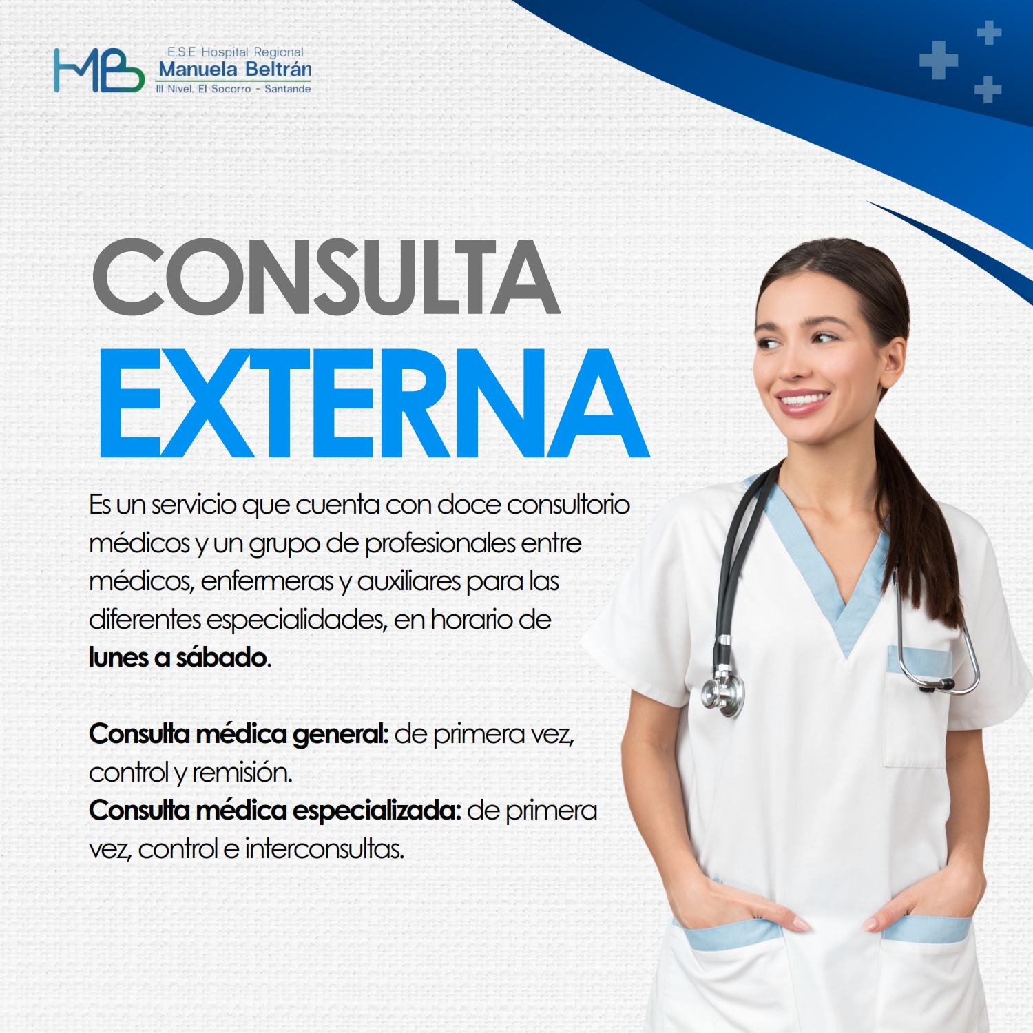 dra realizando consulta externa